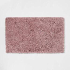 Threshold - 24"x40" Spa Plush Bath Rug Mauve - Threshold Mauve